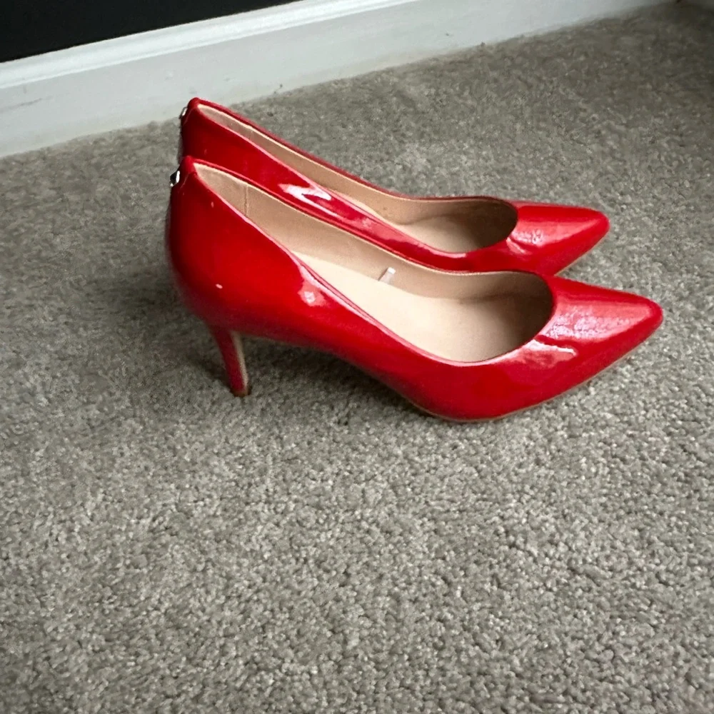 Kate Spade New York Vida Heels Women’s‎ Patent Leather Red Pumps Size 8.5